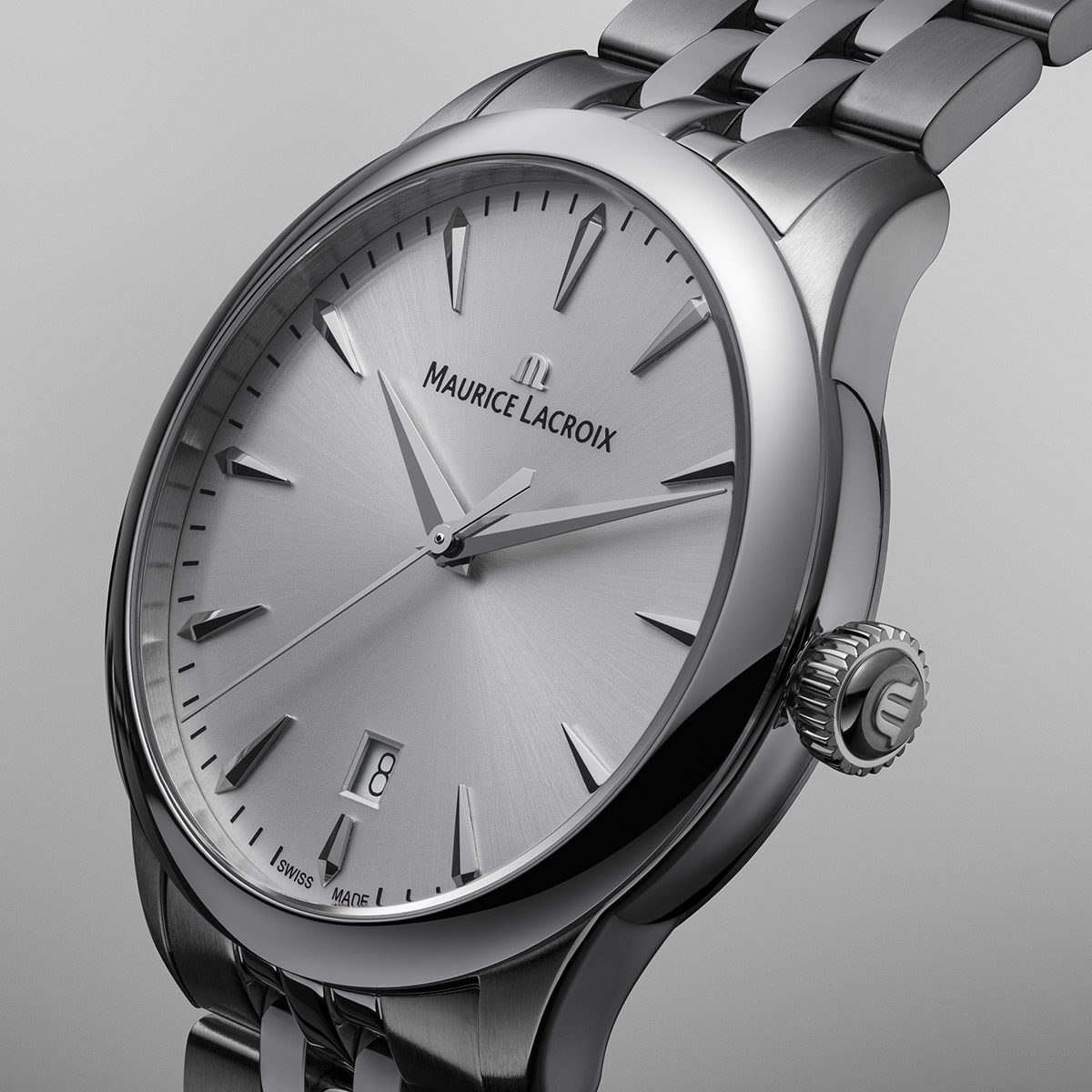 MAURICE LACROIX 1975 Quartz Silver Dial 39mm Silver Stainless Steel Bracelet 751007-SS002-130-1 - 