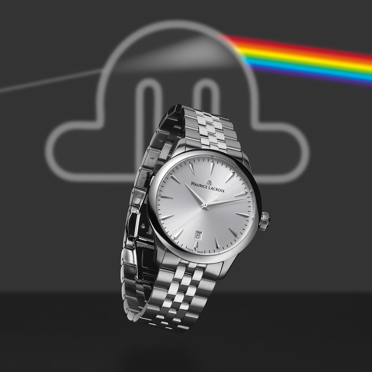 MAURICE LACROIX 1975 Quartz Silver Dial 39mm Silver Stainless Steel Bracelet 751007-SS002-130-1 - 3