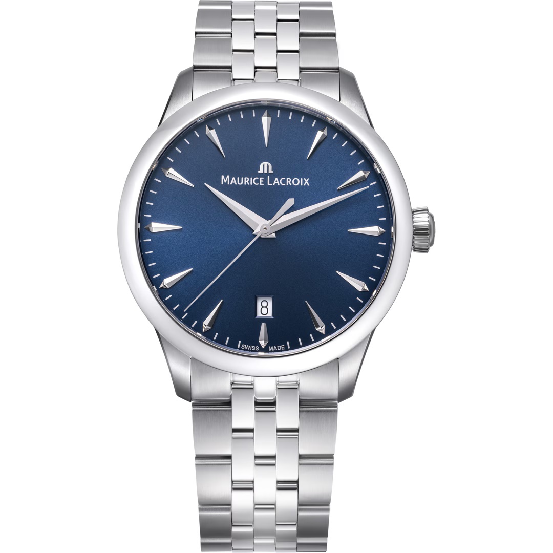 MAURICE LACROIX 1975 Quartz Blue Dial 39mm Silver Stainless Steel Bracelet 751007-SS002-430-1 - 