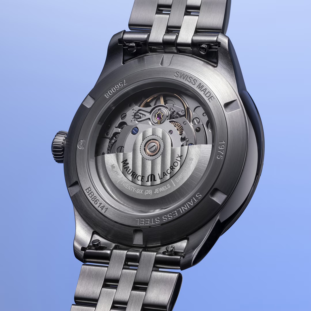 MAURICE LACROIX 1975 Automatic Black Dial 40mm Silver Stainless Steel Bracelet 756008-SS002-330-1 - 3