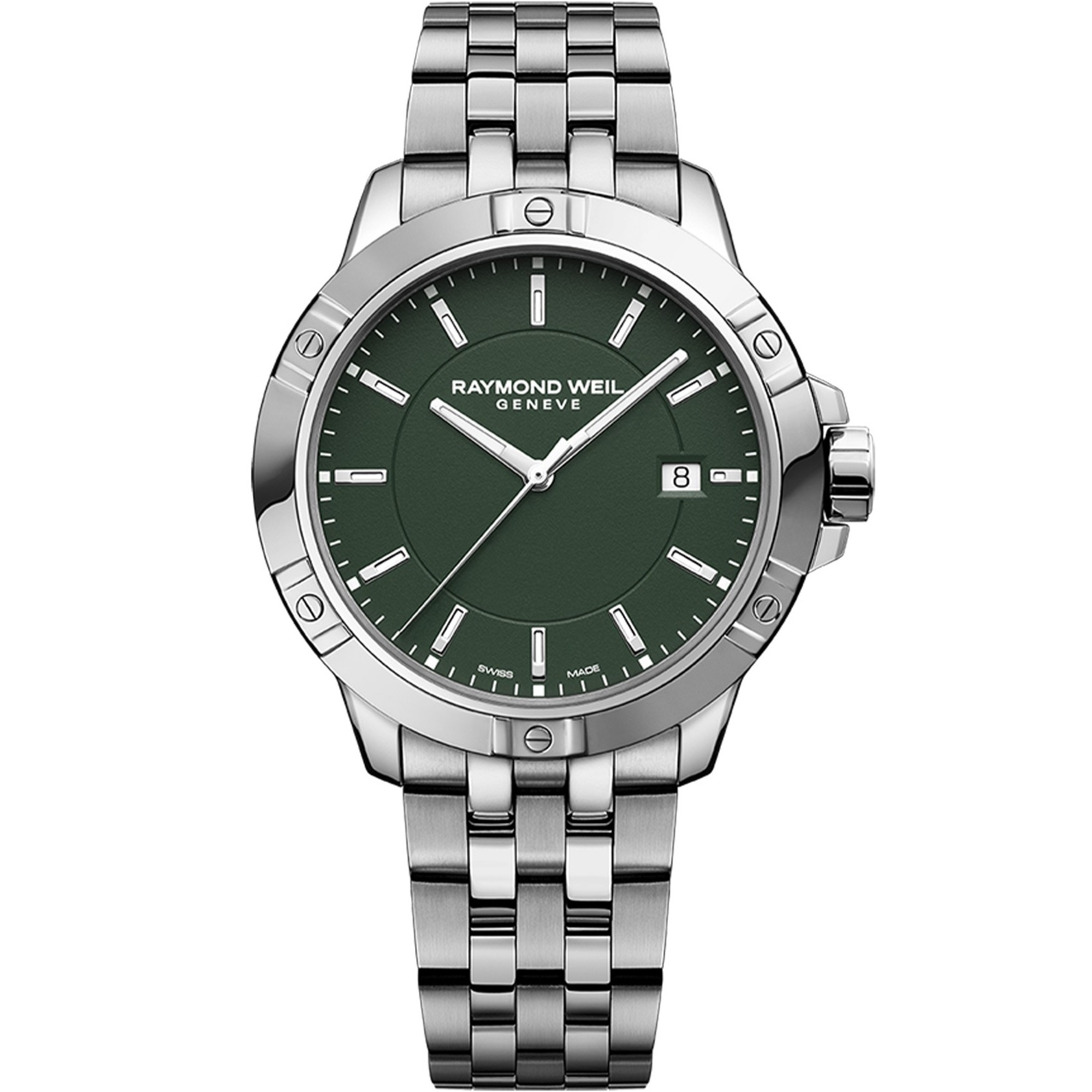 RAYMOND WEIL Tango Green Dial 41mm Silver Stainless Steel Bracelet 8160-ST-52041 - 