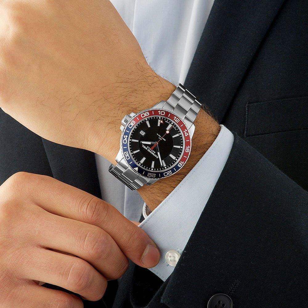 RAYMOND WEIL Tango Diver GMT 42mm Silver Stainless Steel Bracelet 8280-ST3-20001 - 5