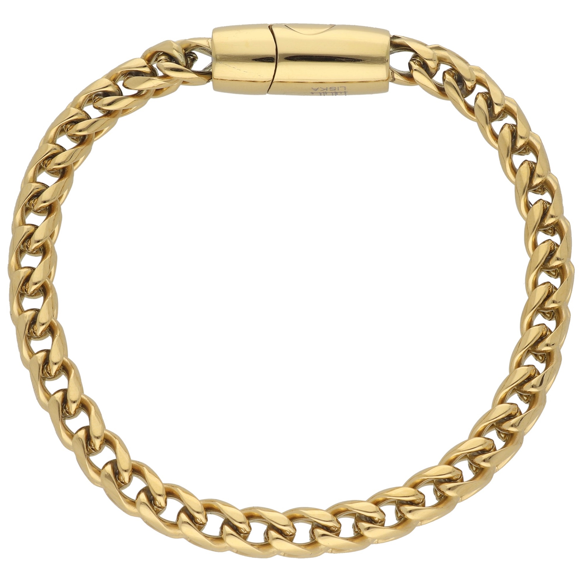 BRACELET Men's LISKA from Gold-Plated Stainless Steel 847BR244-D - 