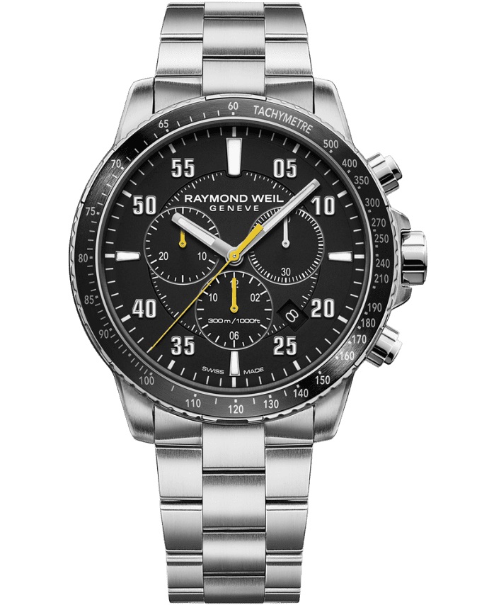 RAYMOND WEIL Tango Chronograph 43mm Silver Stainless Steel Bracelet 8570-ST2-05207 - 