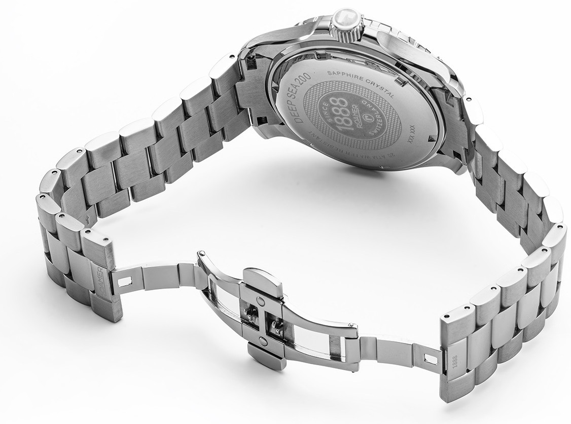 ROAMER Deep Sea 200 Black Dial 43mm Silver Stainless Steel Bracelet 860833-41-55-70 - 4