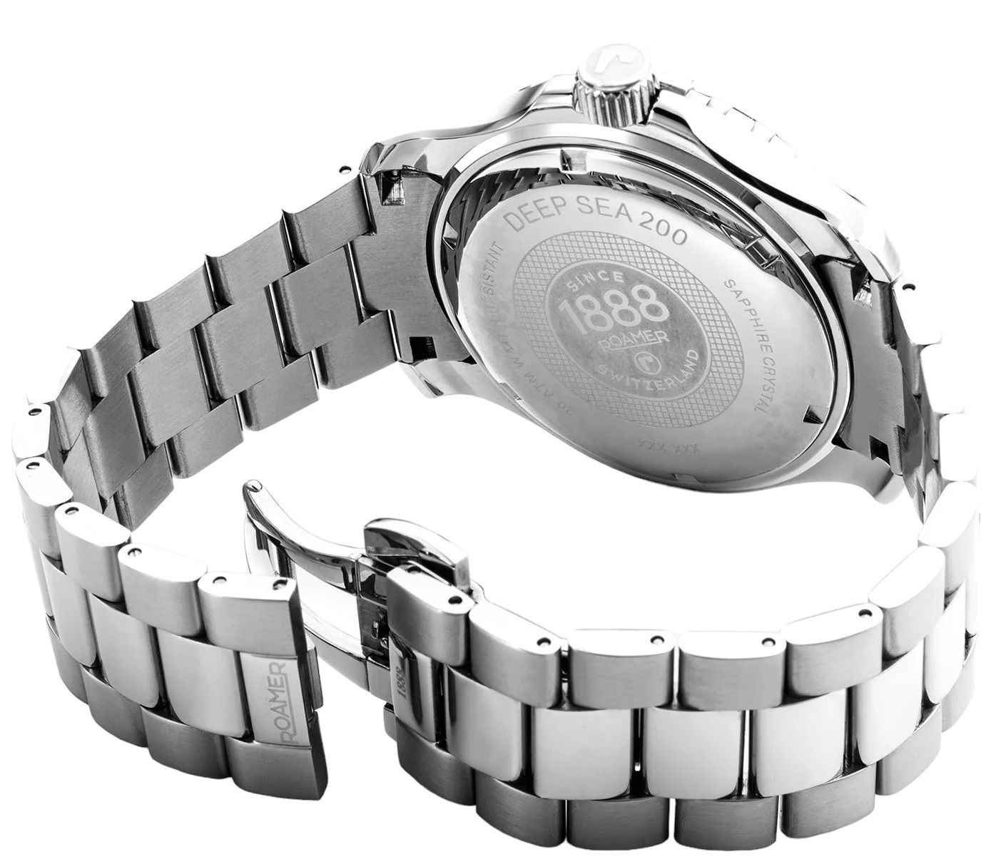 ROAMER Deep Sea 200 Green Dial 43mm Silver Stainless Steel Bracelet 860833-41-75-71 - 4