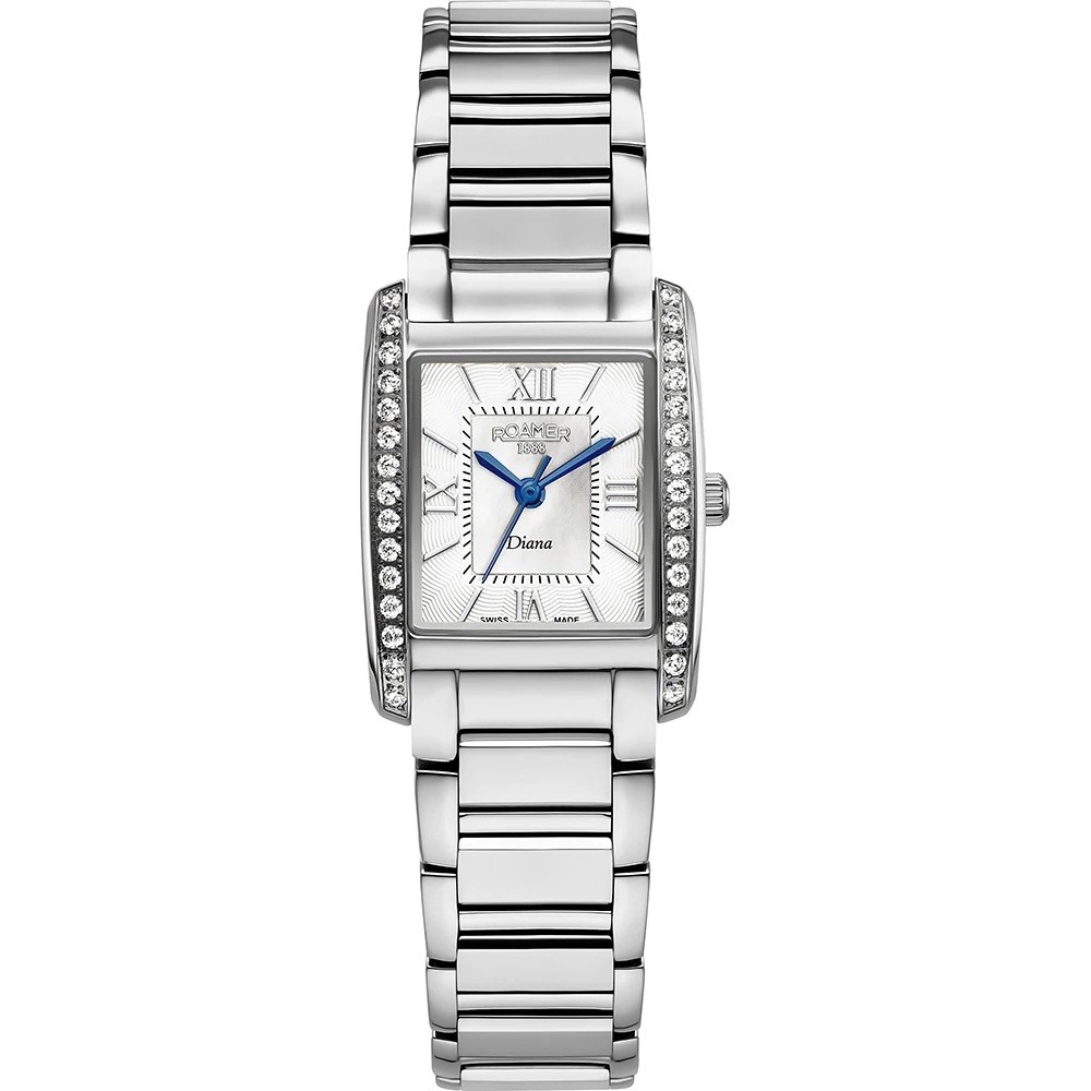 ROAMER Diana White Pearl Dial 17x23mm Silver Stainless Steel Bracelet 869647-41-20-20 - 