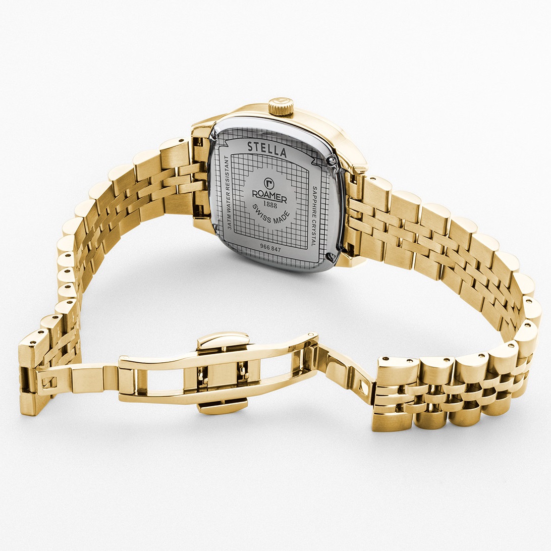 ROAMER Stella White Pearl Dial 32.5mm Gold Stainless Steel Bracelet 966847-48-20-20 - 4