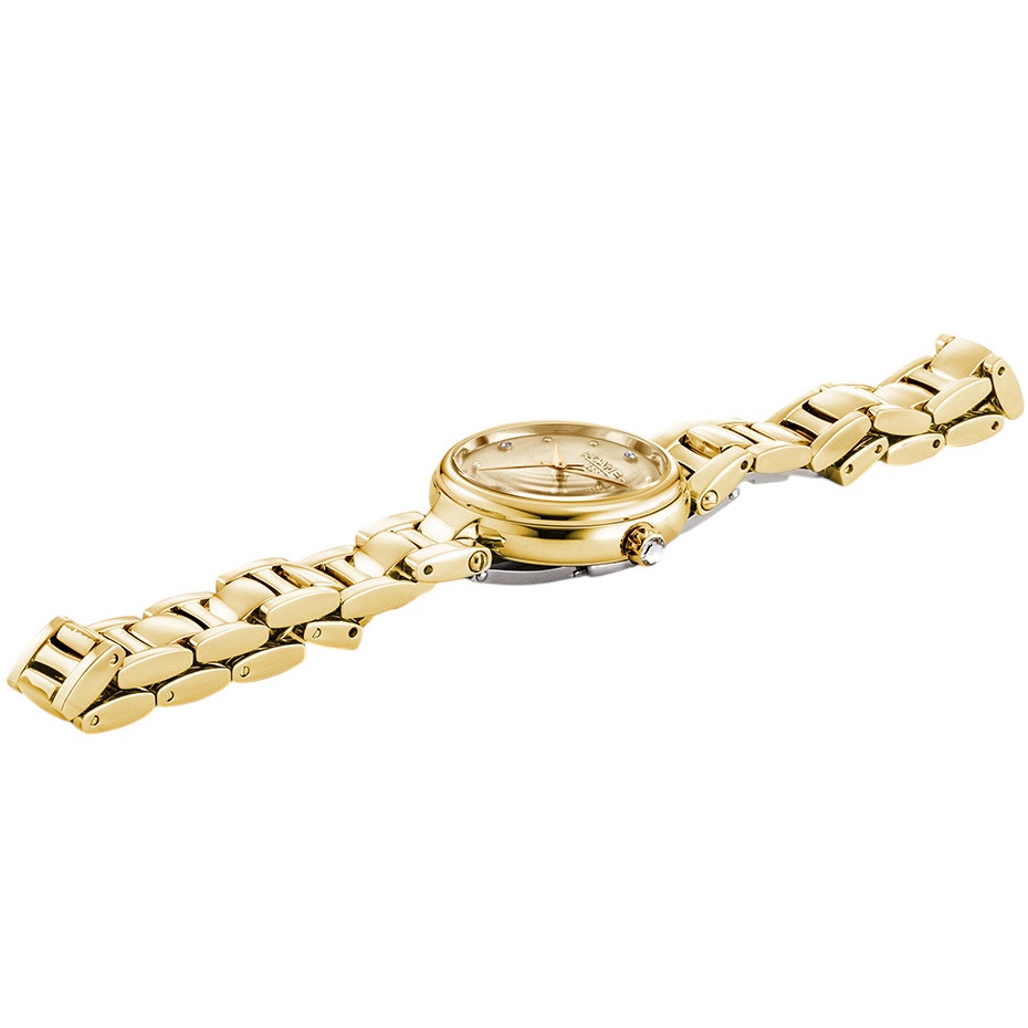 ROAMER Dreamline Diamond White Pearl Dial 28mm Gold Stainless Steel Bracelet 967847-48-30-50 - 3