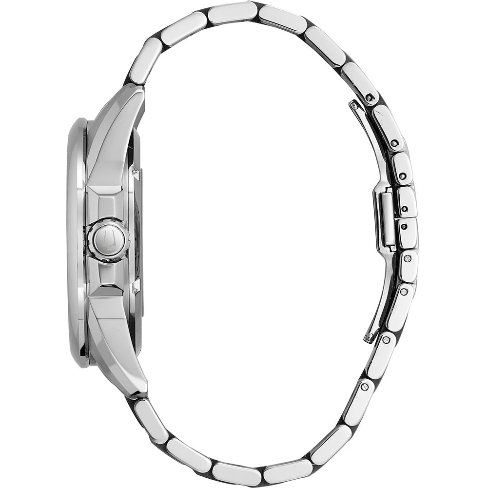 BULOVA Sutton Skeleton Automatic Silver Dial 43mm Silver Stainless Steel Bracelet 96A187 - 3