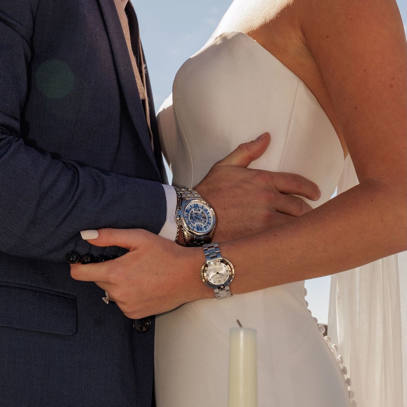 BULOVA Sutton Skeleton Automatic Silver Dial 43mm Silver Stainless Steel Bracelet 96A187 - 5