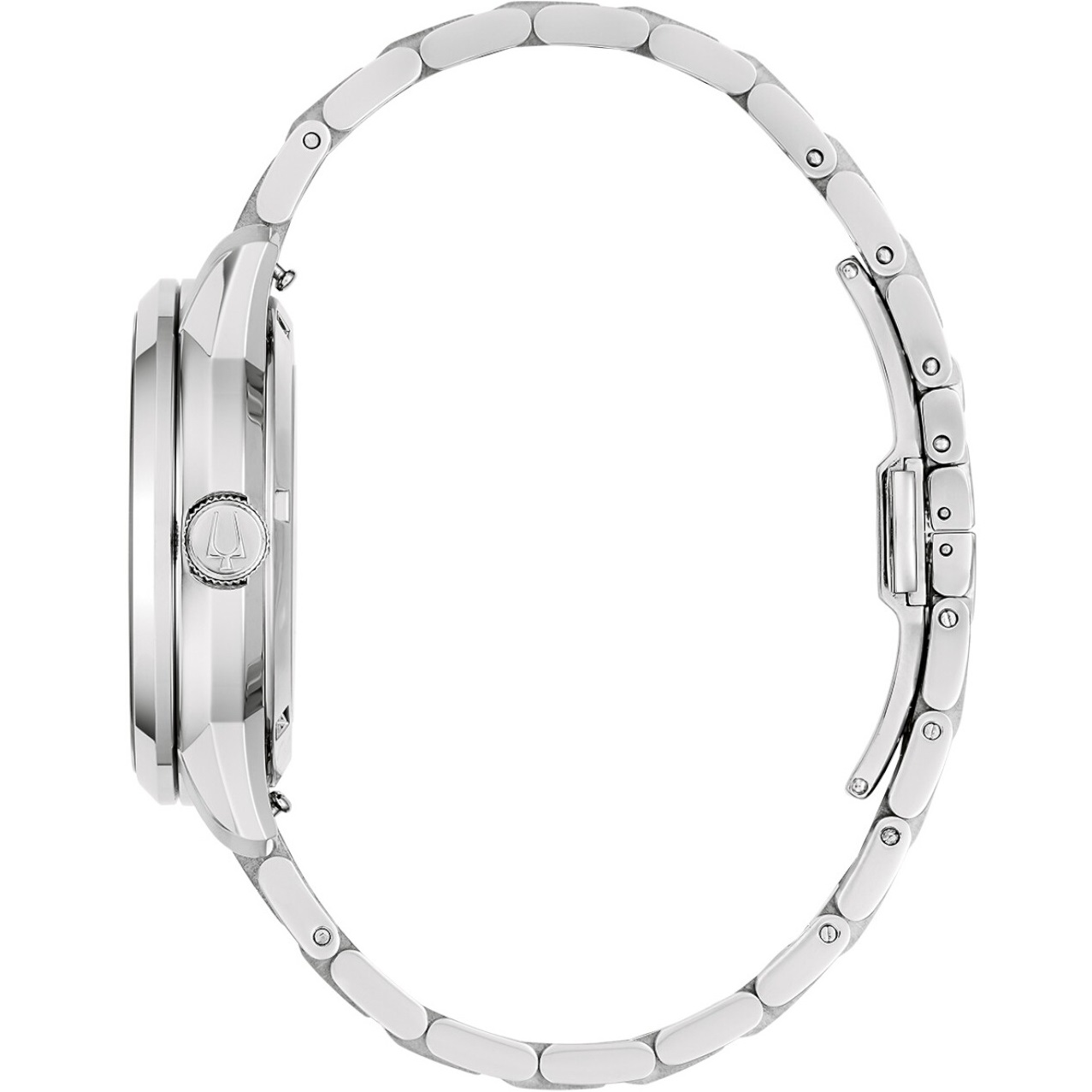 BULOVA Sutton Skeleton Automatic Green Dial 40mm Silver Stainless Steel Bracelet 96A329 - 4