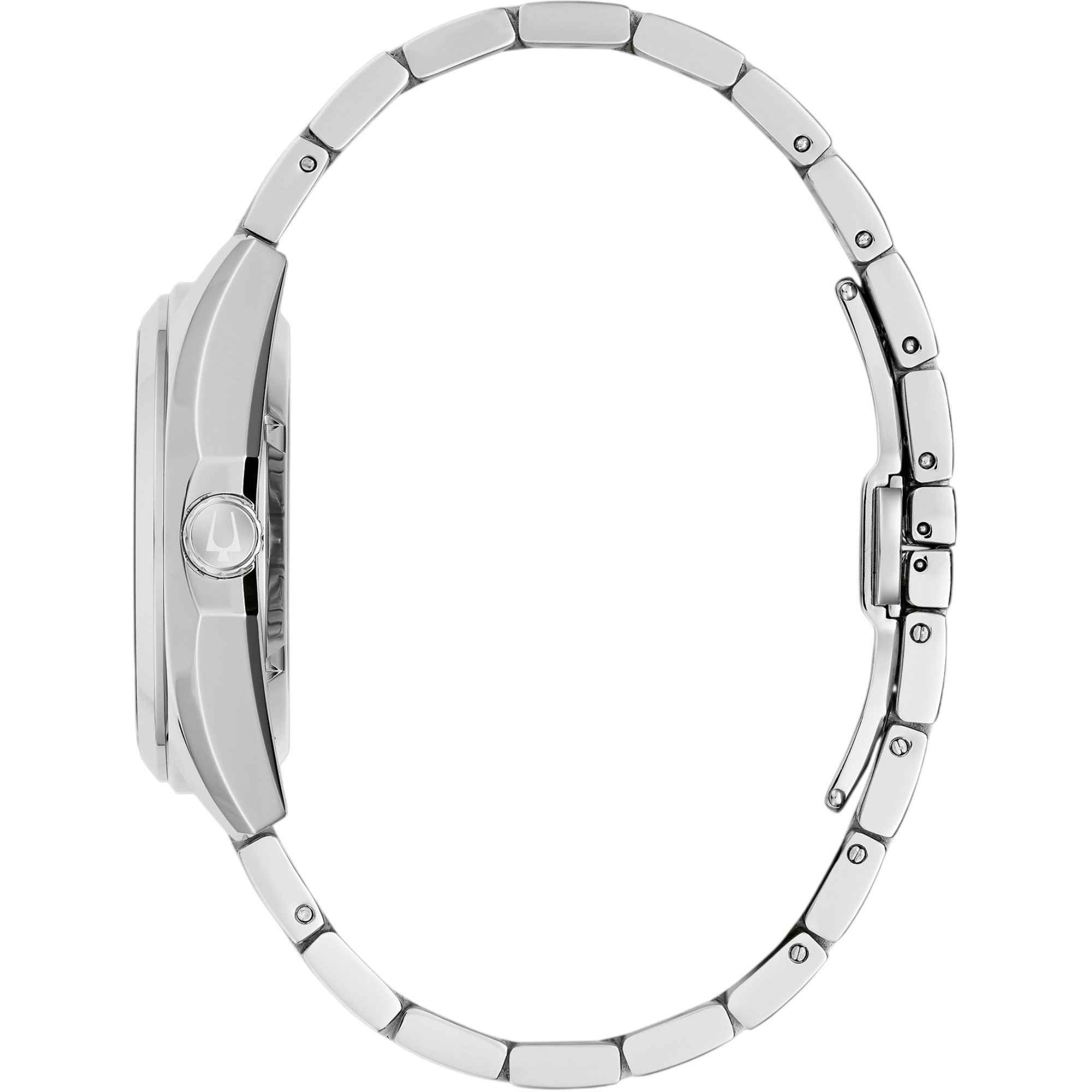 BULOVA Surveyor Open Aperture Automatic White Dial 39mm Silver Stainless Steel Bracelet 96A345 - 3