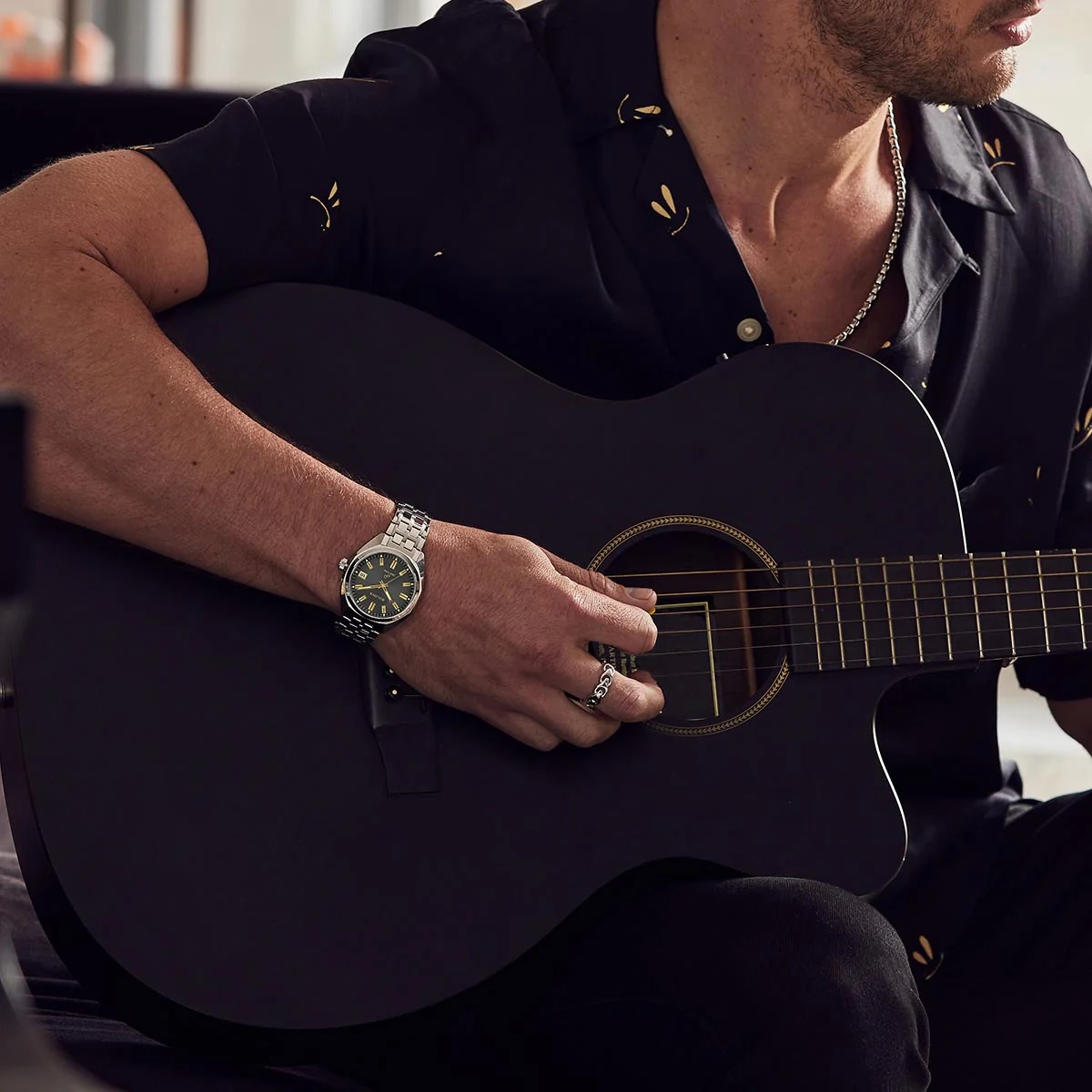 BULOVA Jet Star Precisionist Grey Gold Dial 40mm Silver Stainless Steel Bracelet 96B415 - 3