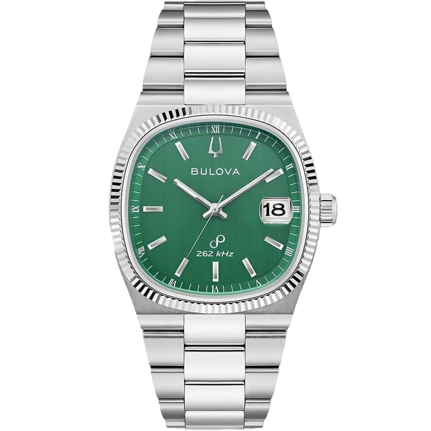 BULOVA Super Seville Precisionist Green Dial 37.5mm Silver Stainless Steel Bracelet 96B439 - 