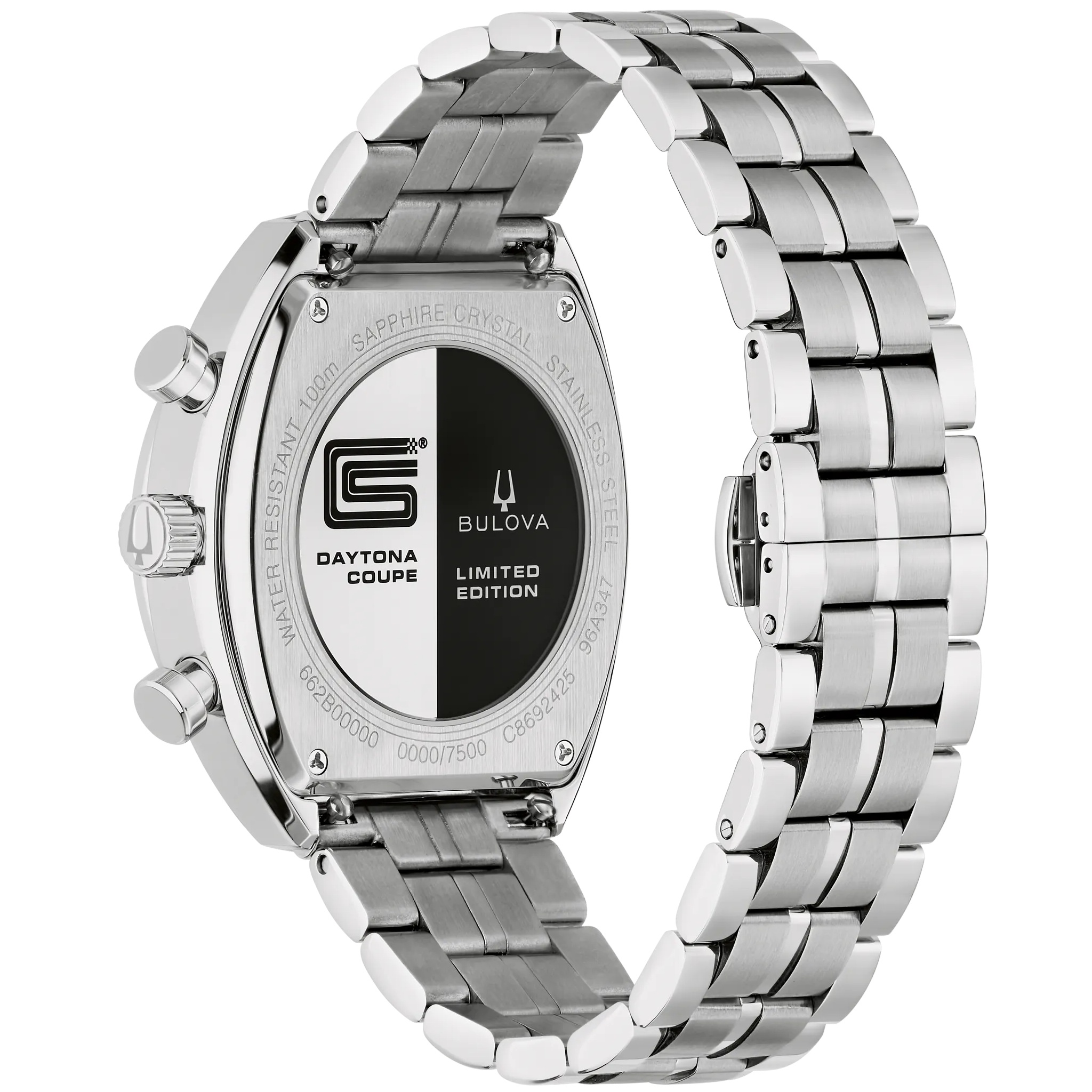 BULOVA Shelby Racer 50th Anniversary Limited Edition Chronograph Silver Dial 40.5mm Silver Stainless Steel Bracelet 96K118 - 3