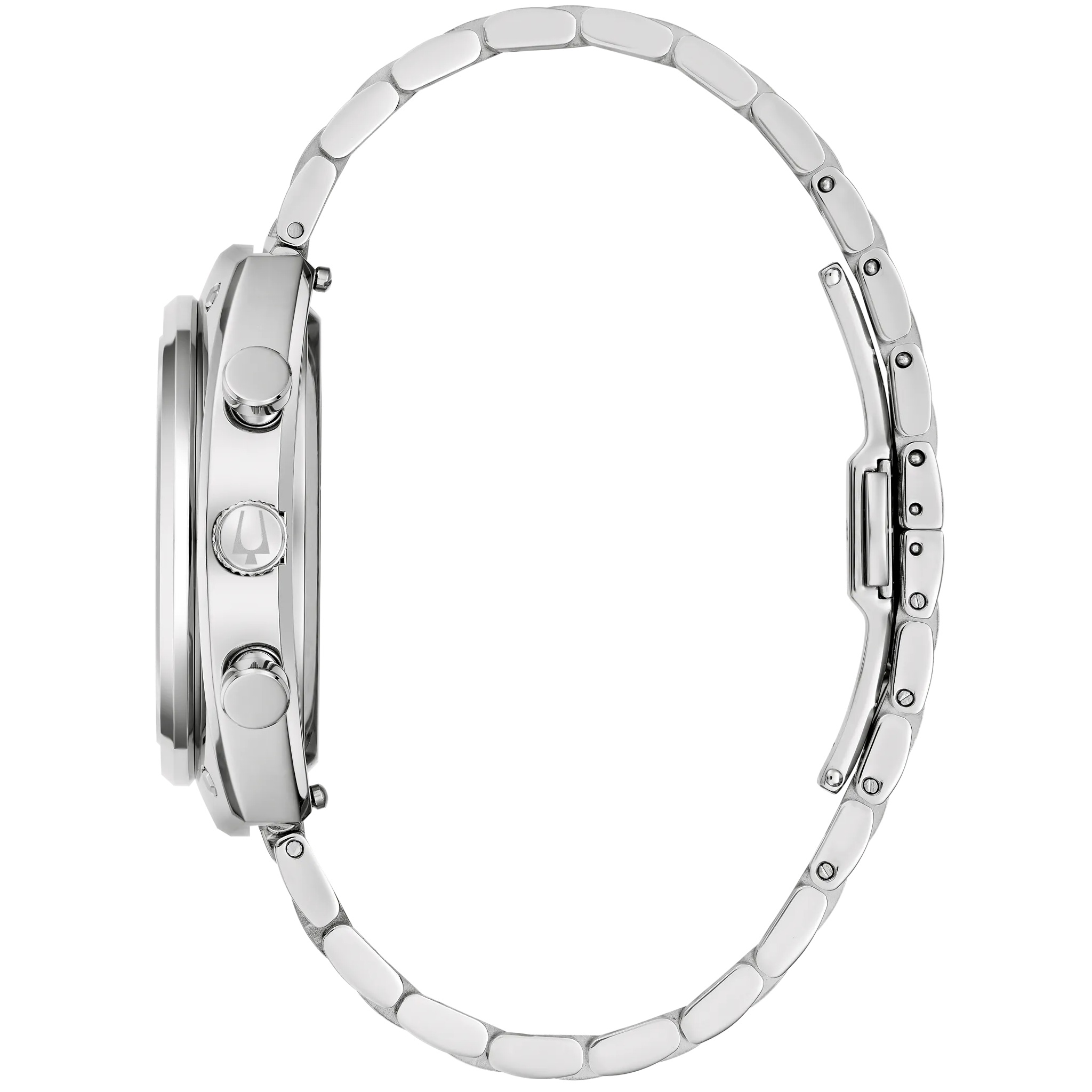 BULOVA Shelby Racer 50th Anniversary Limited Edition Chronograph Silver Dial 40.5mm Silver Stainless Steel Bracelet 96K118 - 4