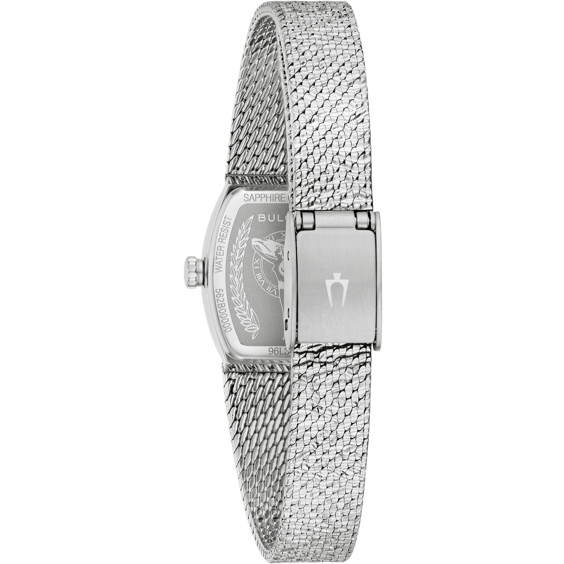 BULOVA Goddes Of Time Blue Sodalite Dial 17mm Silver Stainless Steel Mesh Bracelet 96L343 - 3