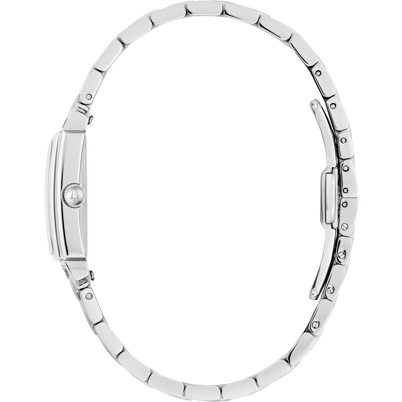BULOVA Sutton White Pearl Dial with Diamonds 21×33mm Silver Stainless Steel Bracelet 96P244 - 4