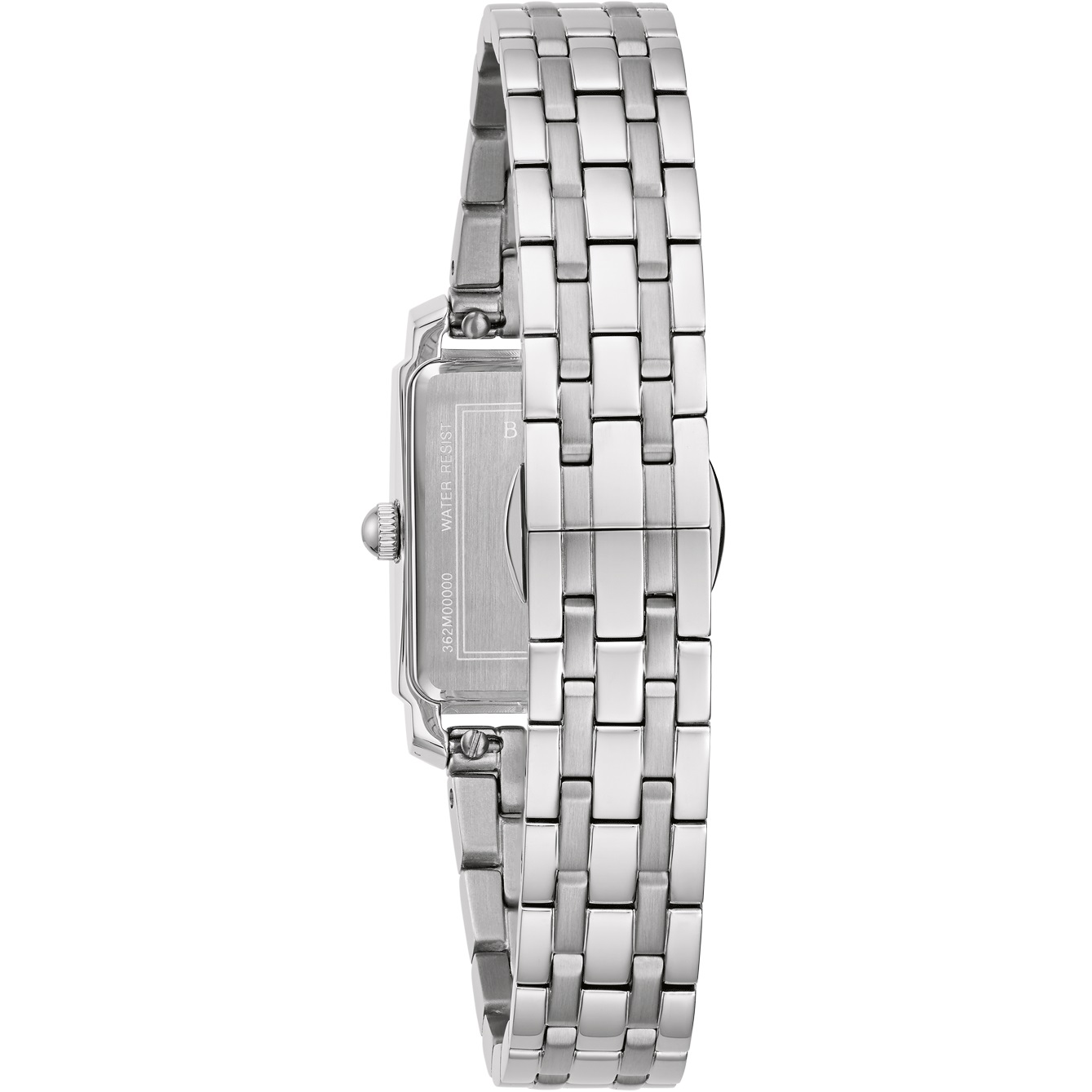 BULOVA Sutton White Pearl Dial with Diamonds 21×33mm Silver Stainless Steel Bracelet 96P244 - 5