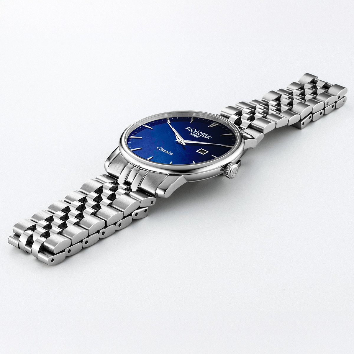 ROAMER Classico Gents Blue Dial 40mm Silver Stainless Steel Bracelet 971856-41-45-50 - 3