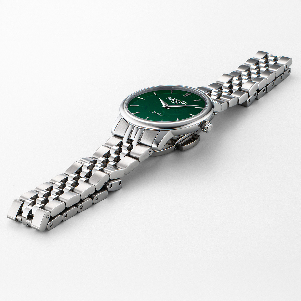 ROAMER Classico Ladies Green Dial 30mm Silver Stainless Steel Bracelet 971857-41-75-50 - 3