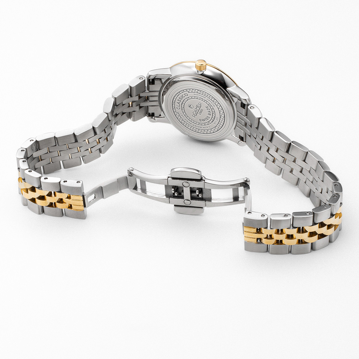 ROAMER Classico Ladies White Dial 30mm Two Tone Gold Stainless Steel Bracelet 971857-48-25-50 - 4