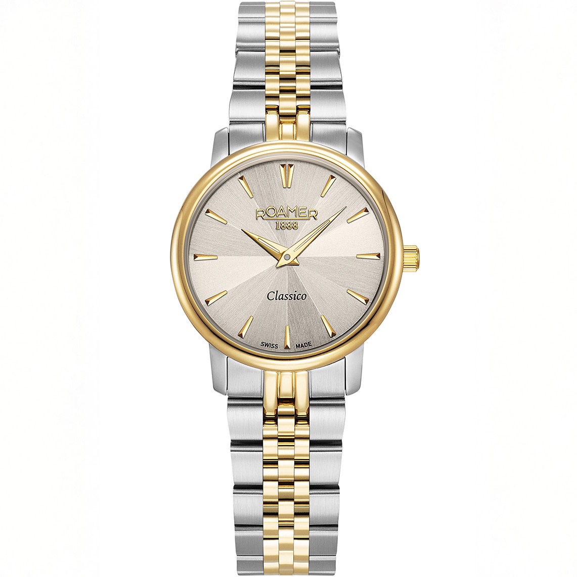 ROAMER Classico Ladies Champagne Dial 30mm Two Tone Gold Stainless Steel Bracelet 971857-48-55-50 - 