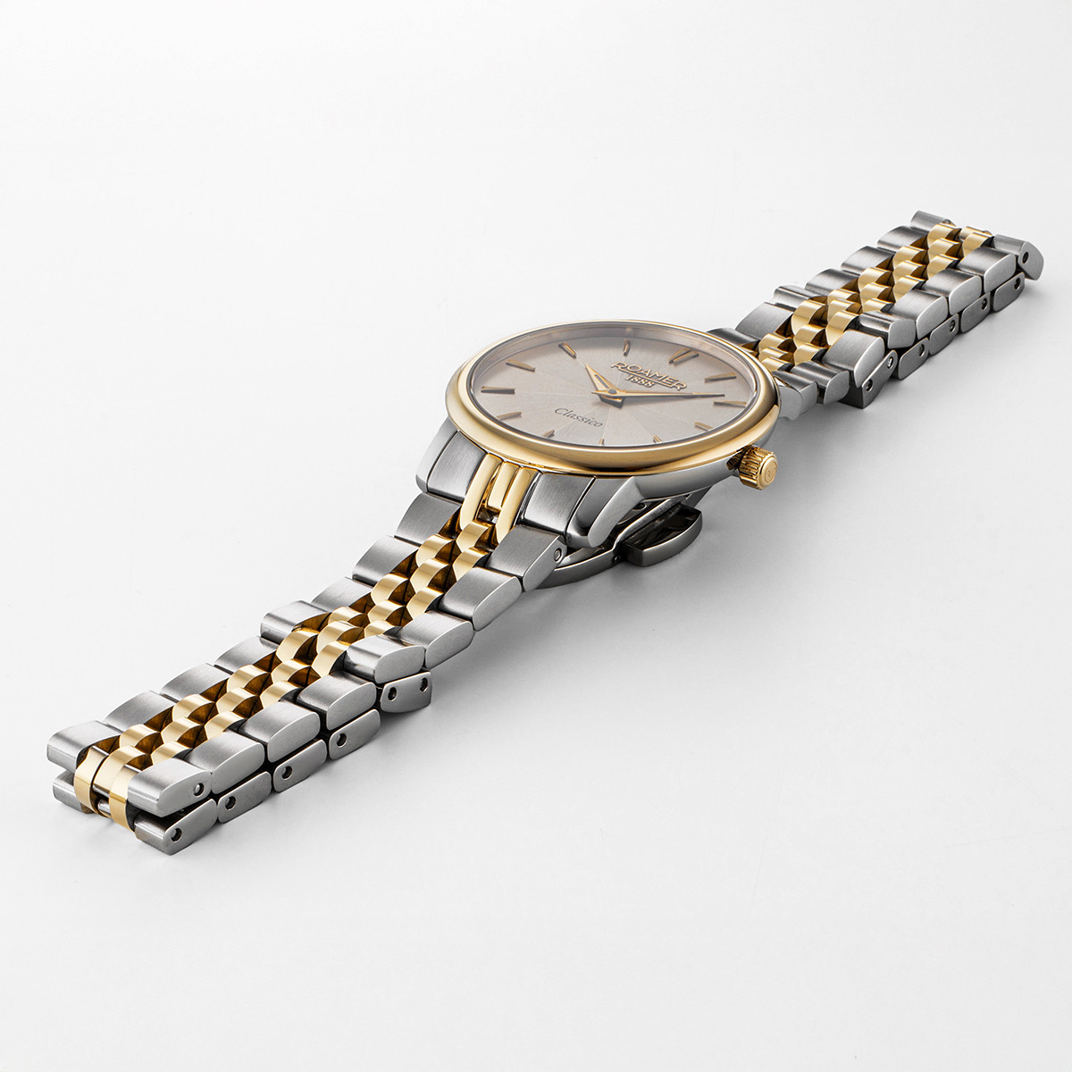 ROAMER Classico Ladies Champagne Dial 30mm Two Tone Gold Stainless Steel Bracelet 971857-48-55-50 - 3