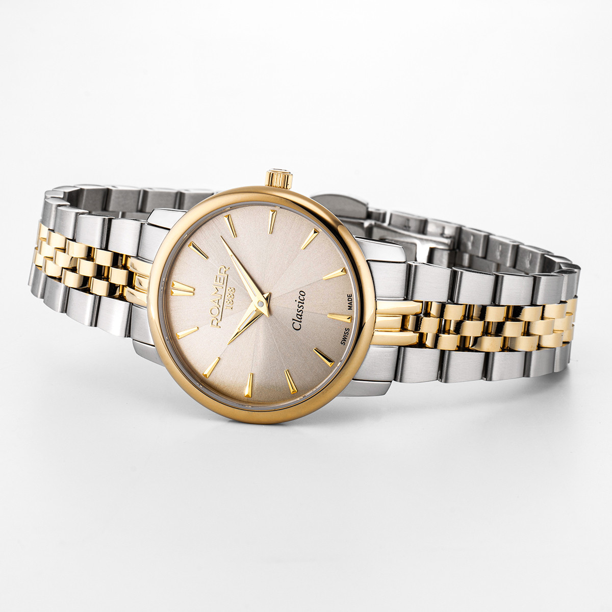 ROAMER Classico Ladies Champagne Dial 30mm Two Tone Gold Stainless Steel Bracelet 971857-48-55-50 - 