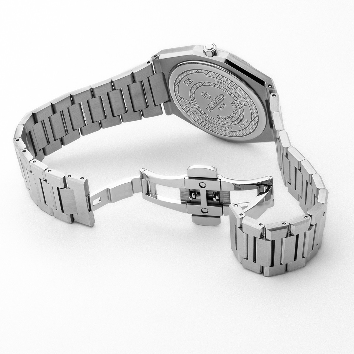 ROAMER R8 Gents Collection Blue Dial 40mm Silver Stainless Steel Bracelet 972980-41-45-20 - 4
