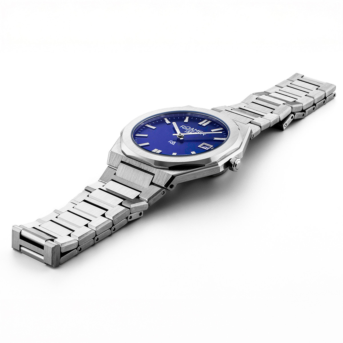 ROAMER R8 Gents Collection Blue Dial 40mm Silver Stainless Steel Bracelet 972980-41-45-20 - 3