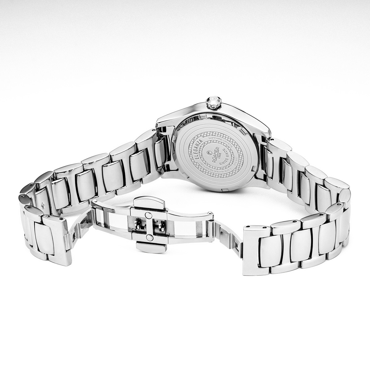 ROAMER Eleganza Black Pearl Dial 30mm Silver Stainless Steel Bracelet 974847-41-80-20 - 4