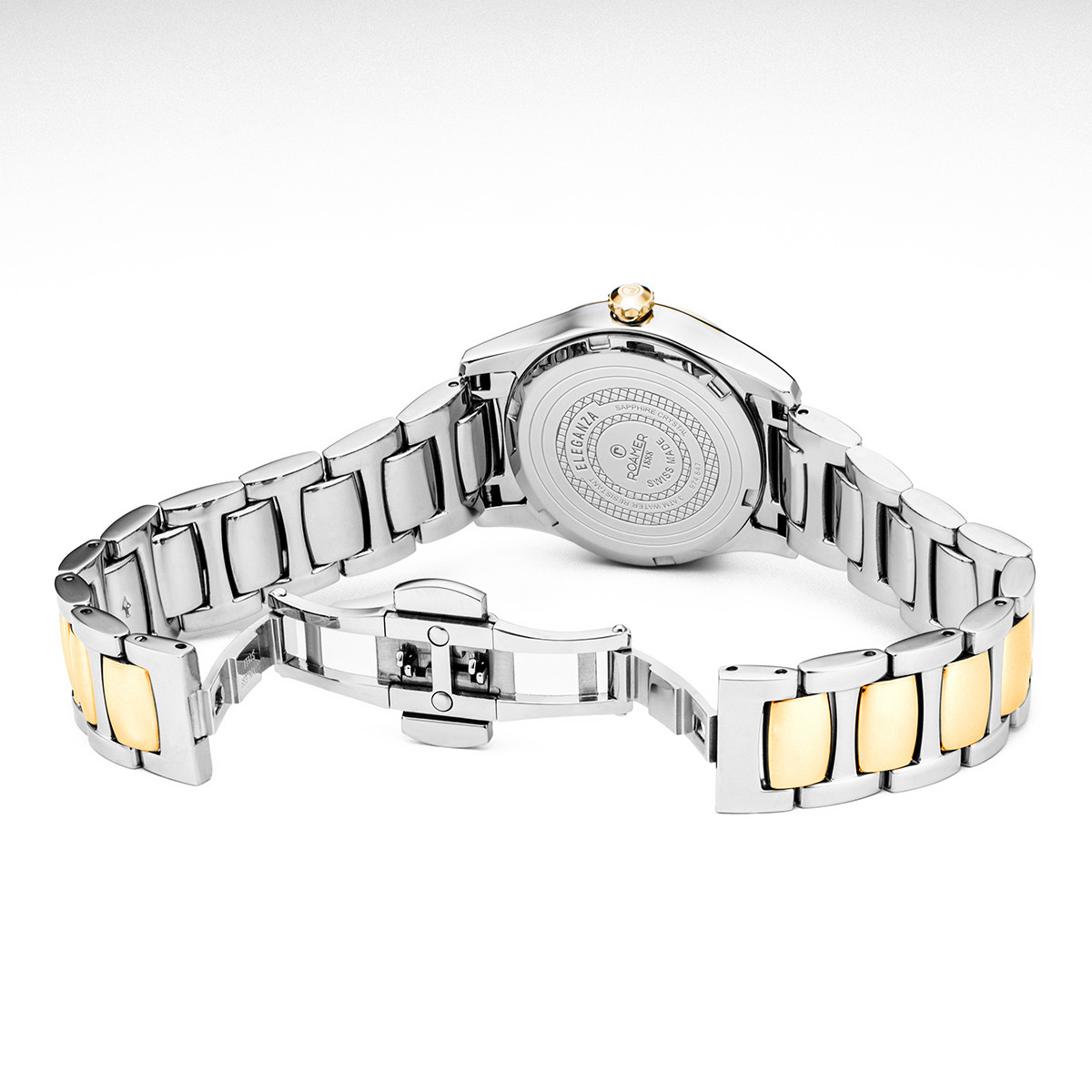 ROAMER Eleganza White Pearl Dial 30mm Two Tone Gold Stainless Steel Bracelet 974847-47-20-20 - 4