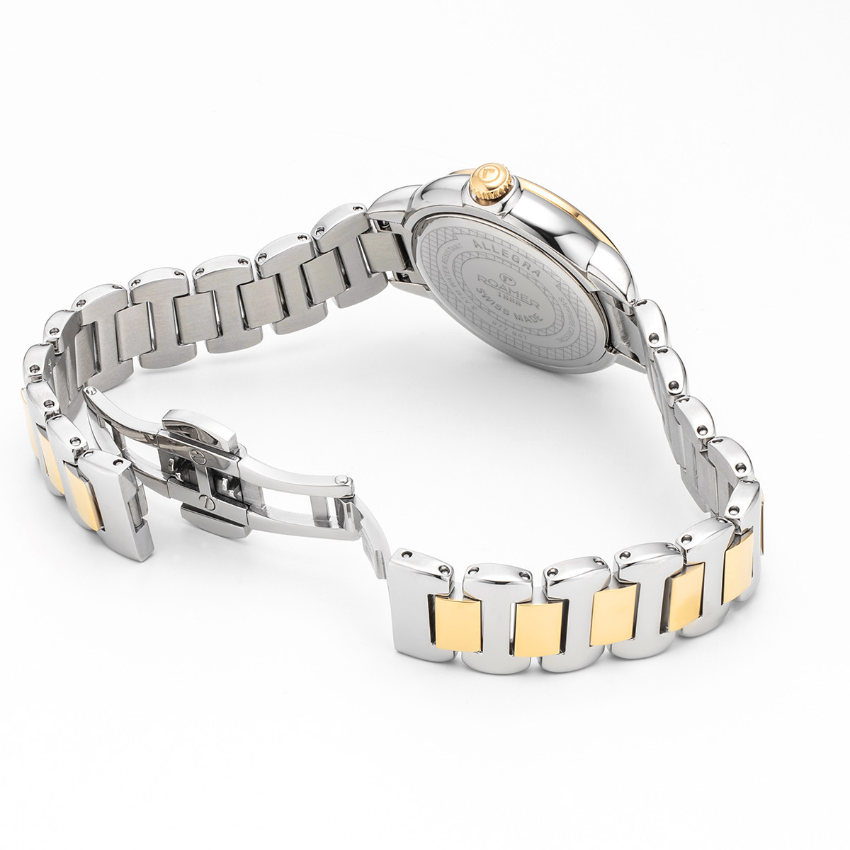 ROAMER Allegra Green Pearl Dial 32mm Two Tone Gold Stainless Steel Bracelet 977847-47-70-20 - 4
