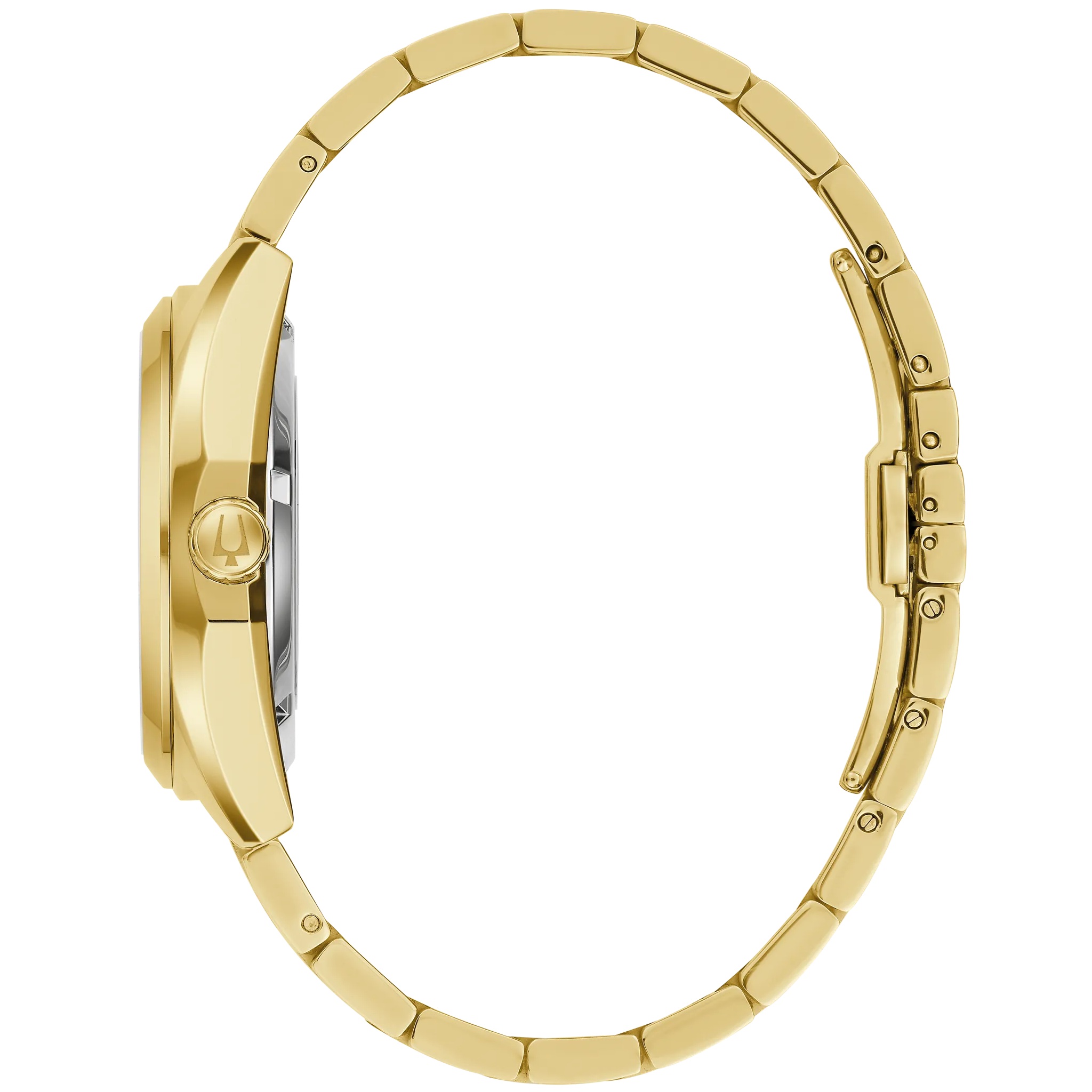 BULOVA Surveyor Open Aperture Automatic Blue Dial 39mm Gold Stainless Steel Bracelet 97A203 - 4