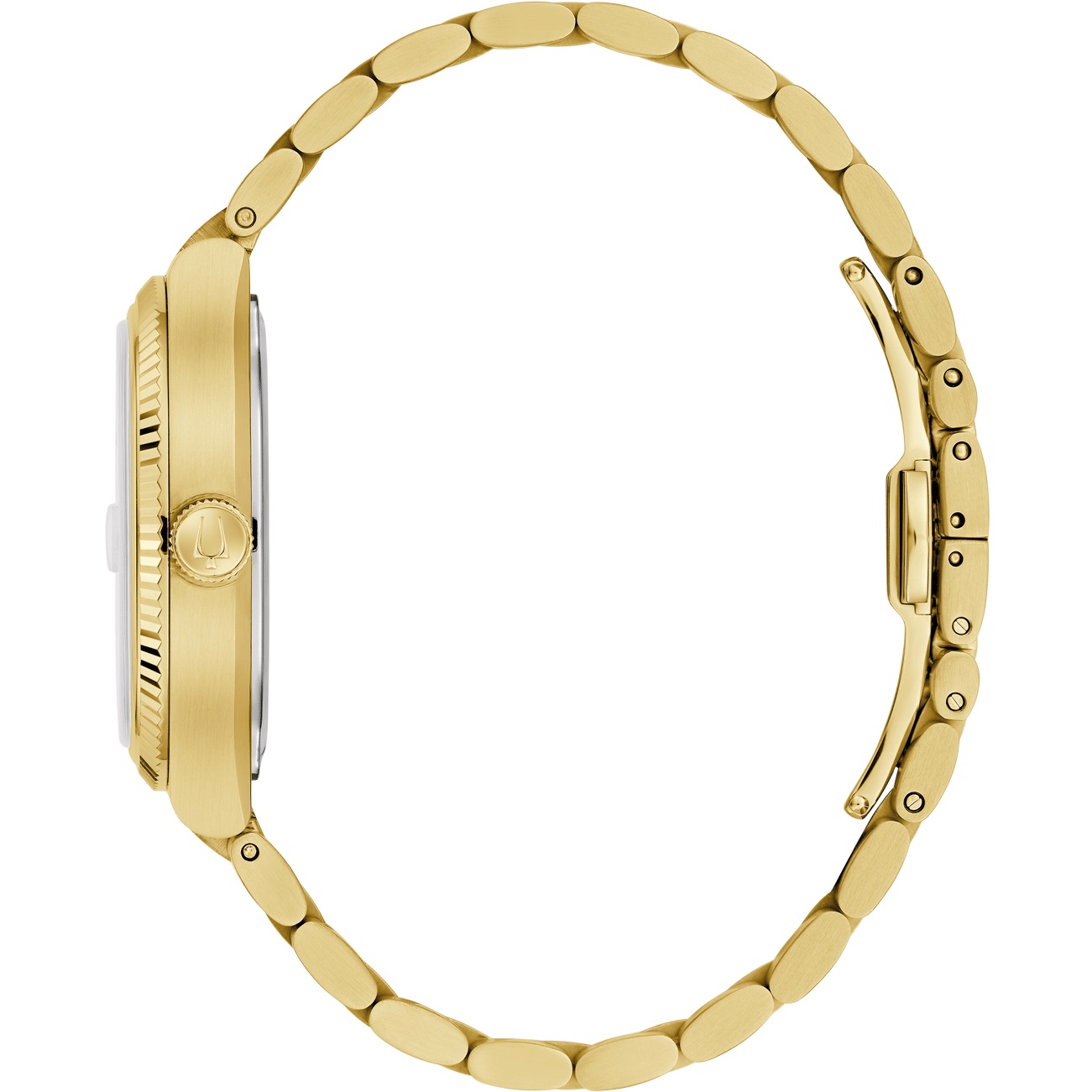 BULOVA Super Seville Precisionist Silver Dial 37.5mm Gold Stainless Steel Bracelet 97B223 - 4