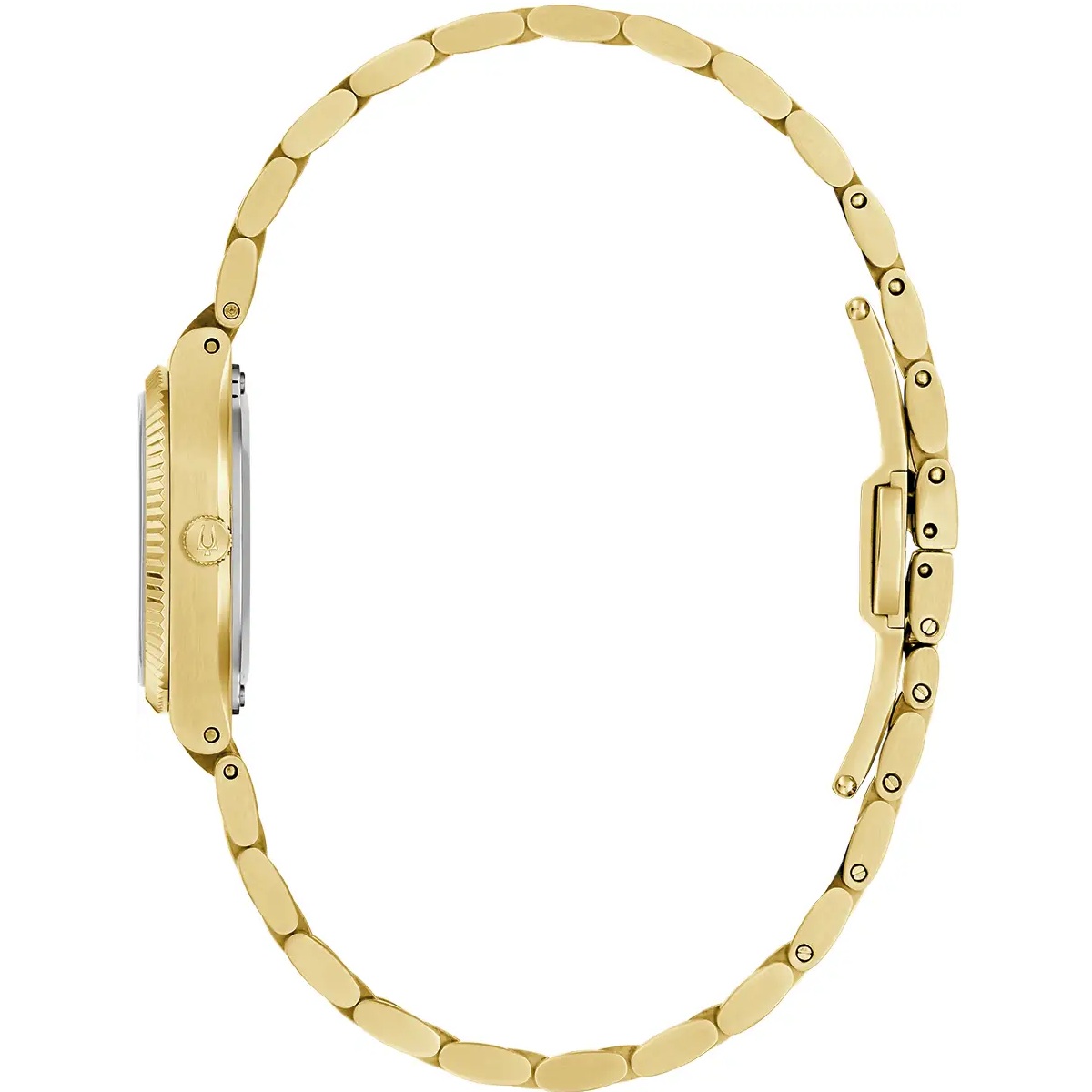 BULOVA Super Seville Mini White Dial 25mm Gold Stainless Steel Bracelet 97L189 - 3