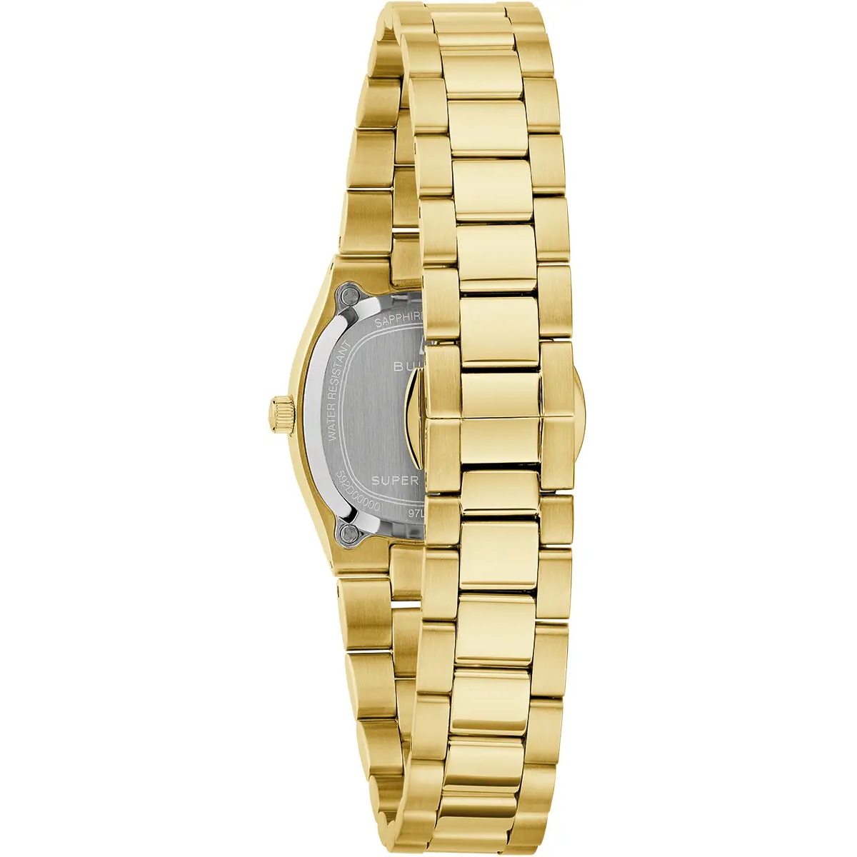 BULOVA Super Seville Mini White Dial 25mm Gold Stainless Steel Bracelet 97L189 - 4