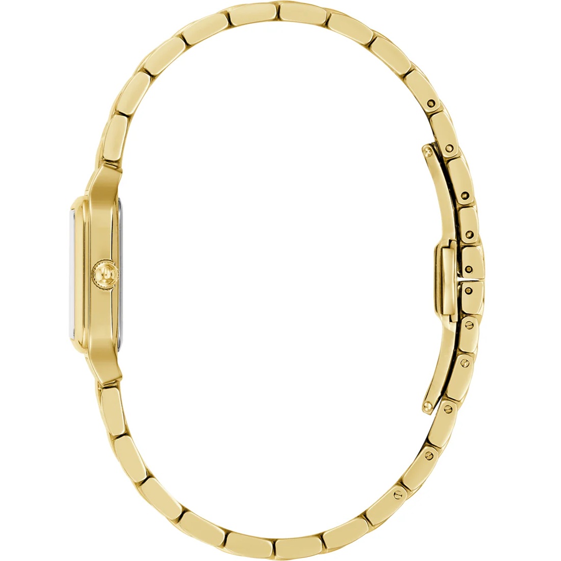 BULOVA Sutton Square Gold Dial 23mm Gold Stainless Steel Bracelet 97L191 - 3