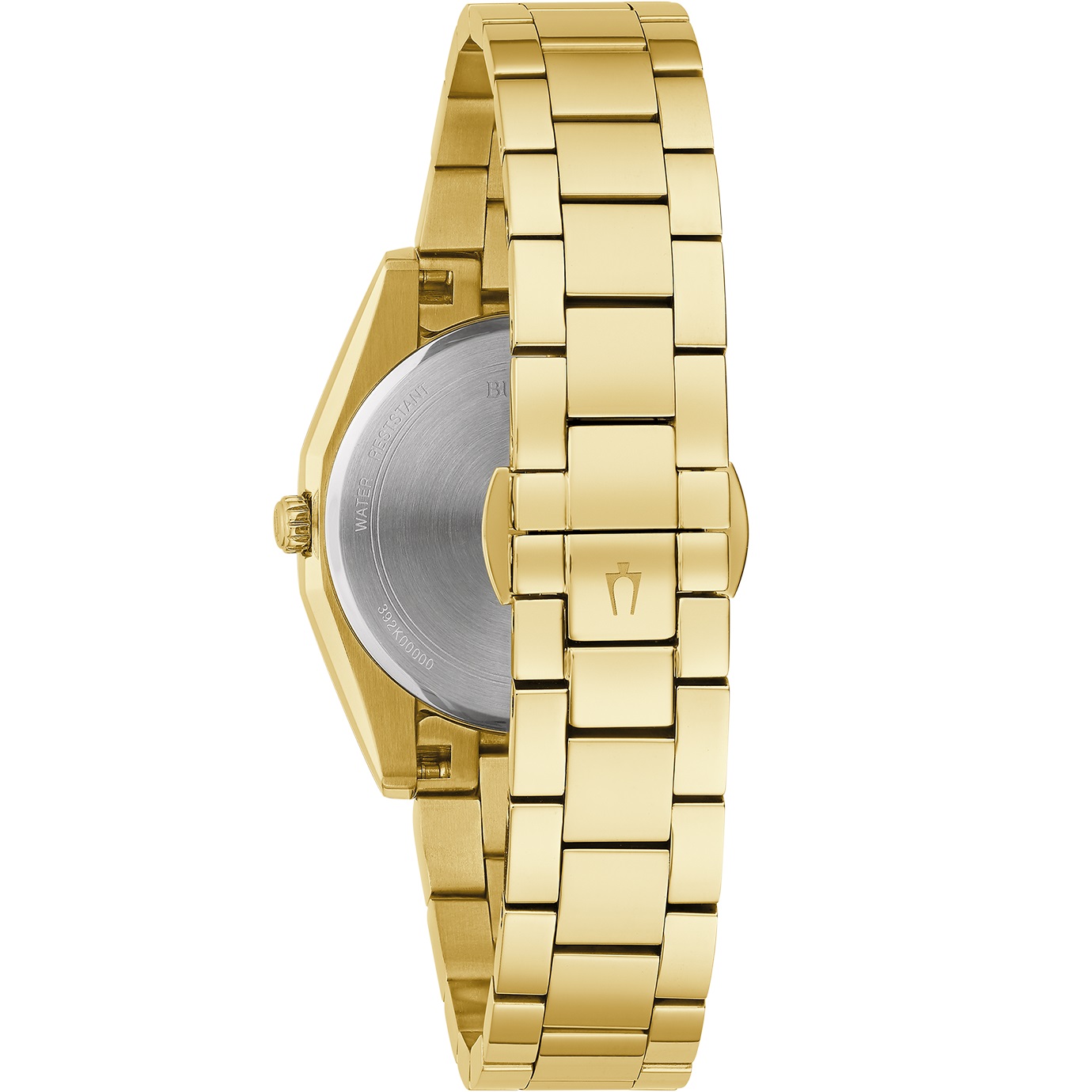 BULOVA Surveyor Diamonds White Pearl Dial 31mm Gold Stainless Steel Bracelet 97P172 - 4