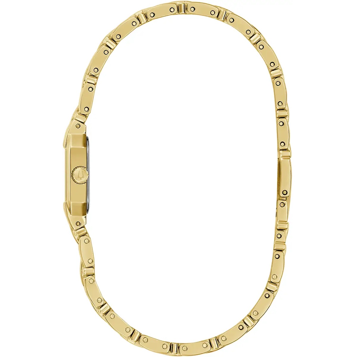 BULOVA Goddess Of Time Gold Dial 16mm Gold Stainless Steel Bracelet 97P184 - 