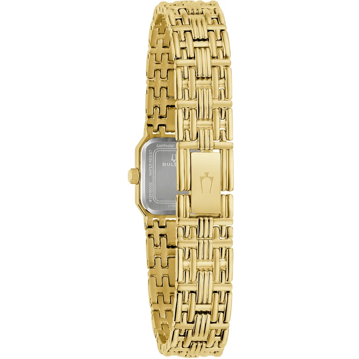 BULOVA Goddess Of Time Gold Dial 16mm Gold Stainless Steel Bracelet 97P184 - 3
