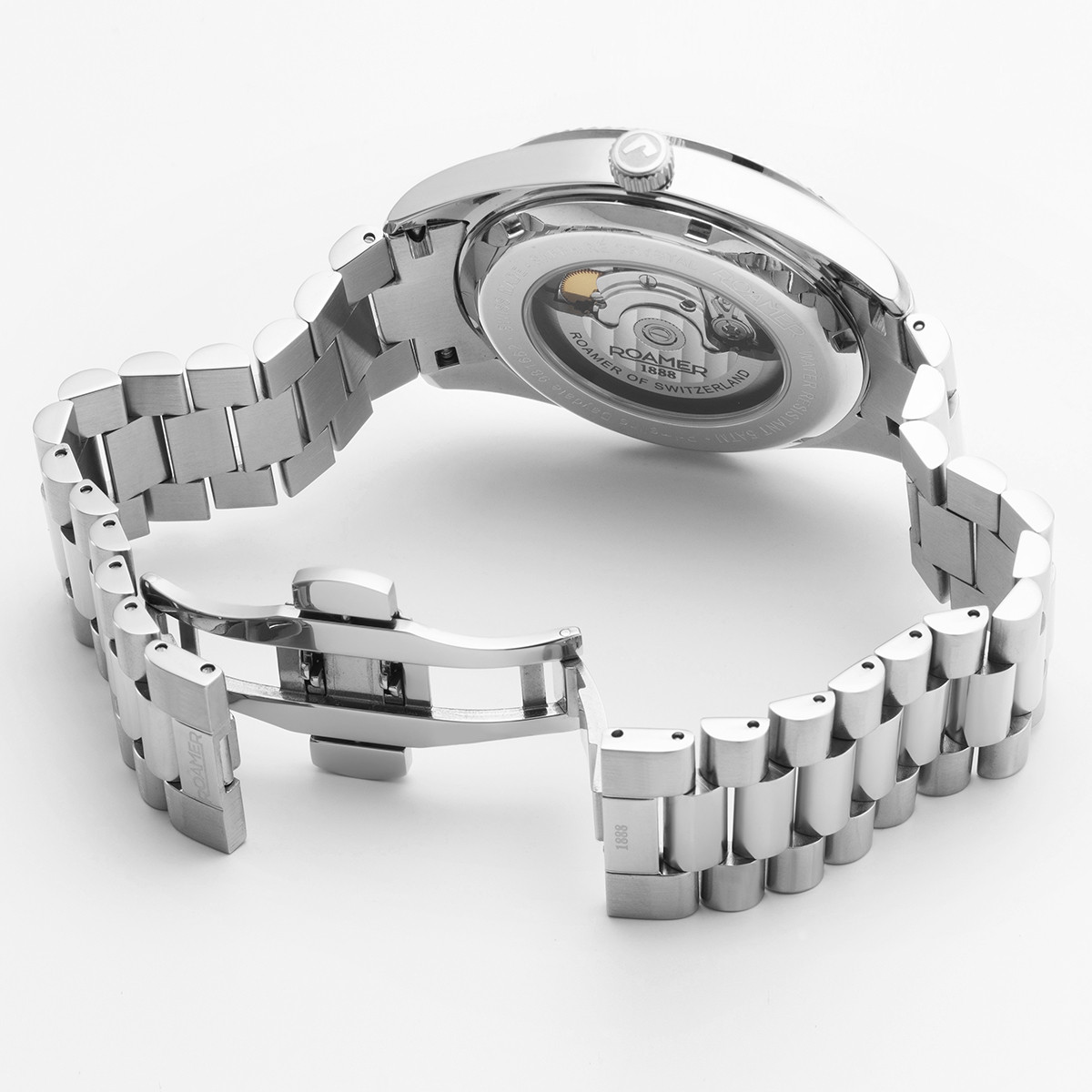 ROAMER Primeline Daydate II Blue Dial Automatic 42mm Silver Stainless Steel Bracelet 981666-41-45-50 - 3