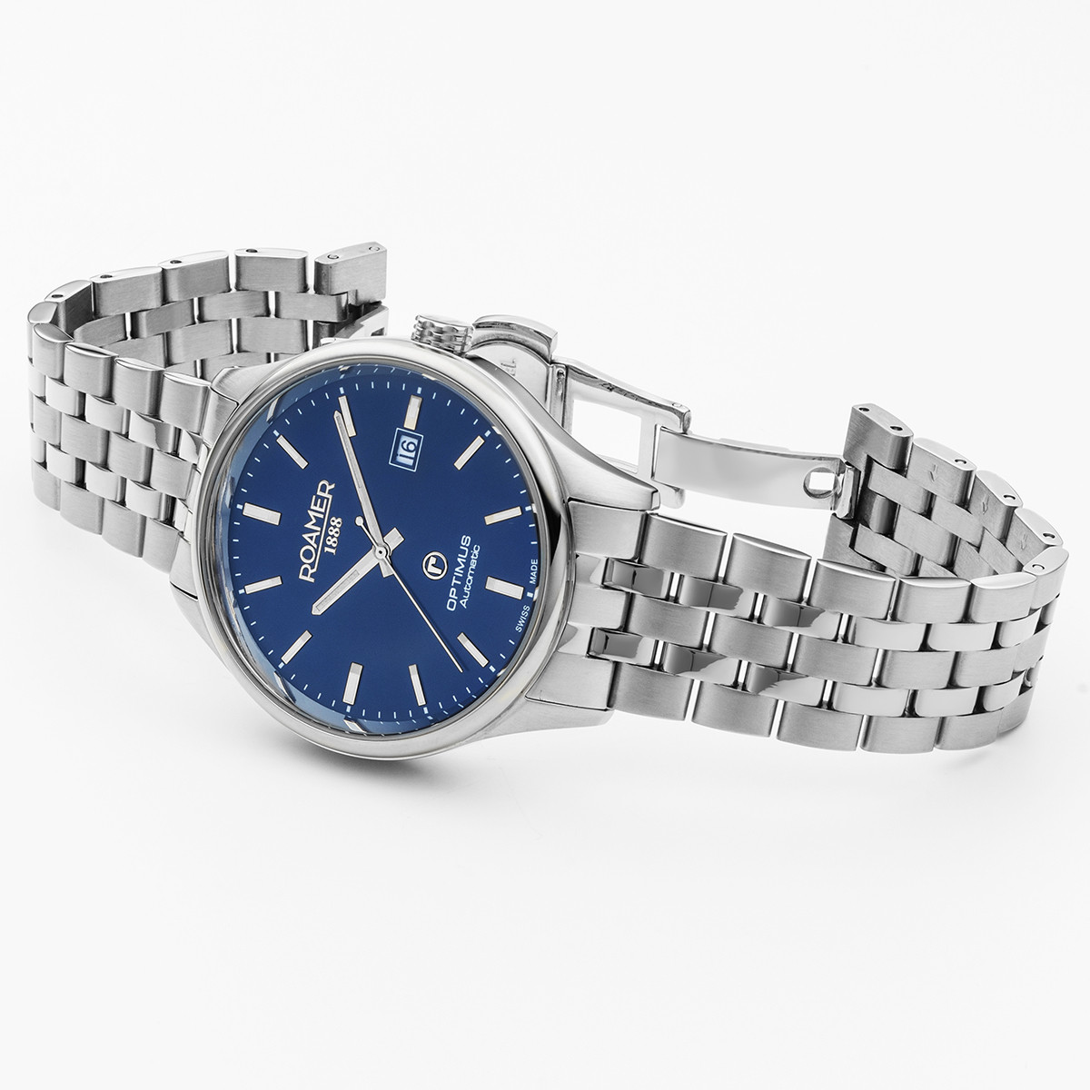 ROAMER Optimus Automatic Blue Dial 42mm Silver Stainless Steel Bracelet 983983-41-45-50 - 2