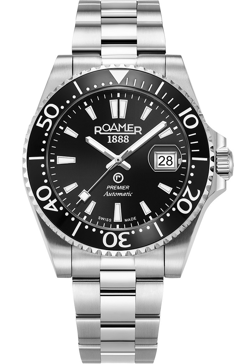 ROAMER Premier Automatic 42mm Silver Stainless Steel Bracelet 986983-41-85-20 - 1