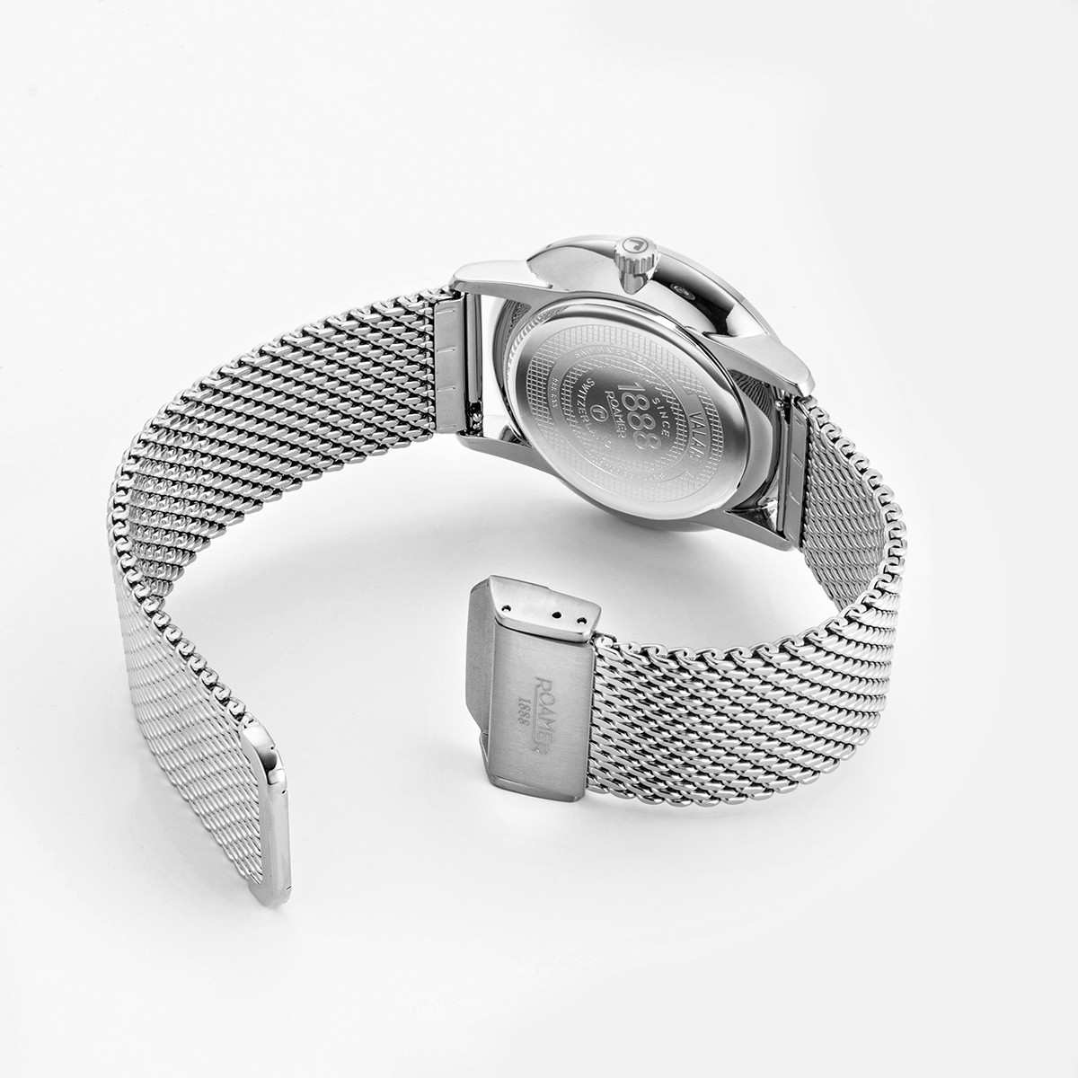 ROAMER Valais Box Set Grey Dial 42mm Silver Stainless Steel Mesh Bracelet 988833-41-55-05 - 7
