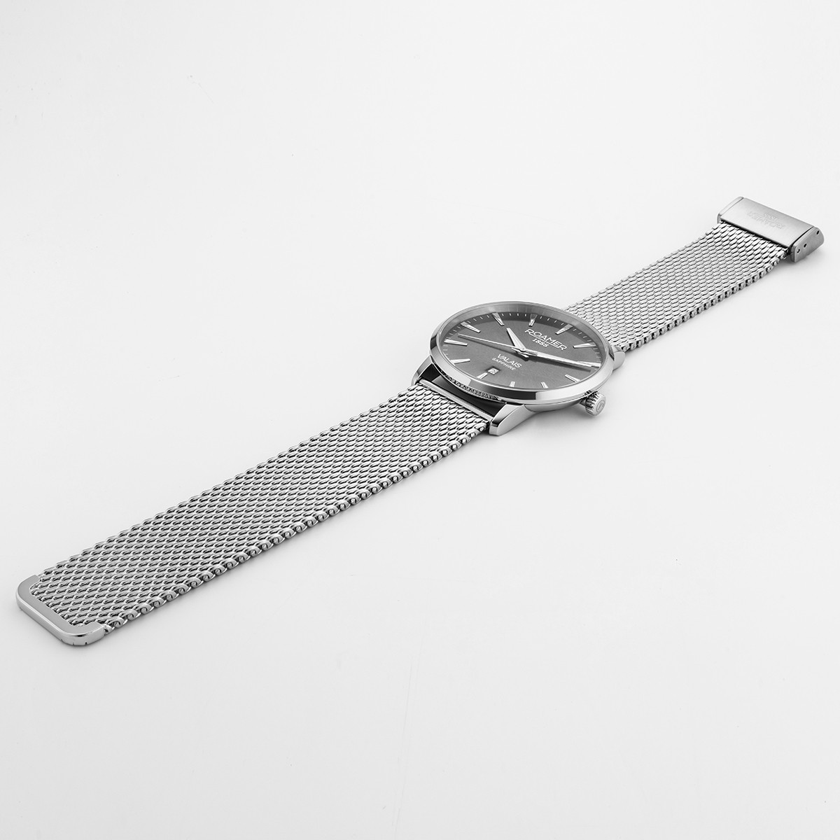 ROAMER Valais Box Set Grey Dial 42mm Silver Stainless Steel Mesh Bracelet 988833-41-55-05 - 6