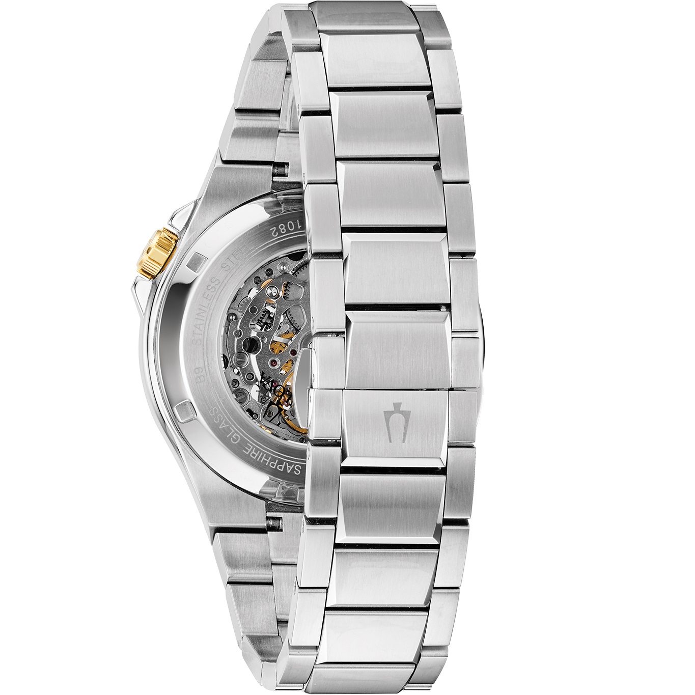 BULOVA Maquina Skeleton Automatic Black Dial 46mm Silver Stainless Steel Bracelet 98A224 - 6