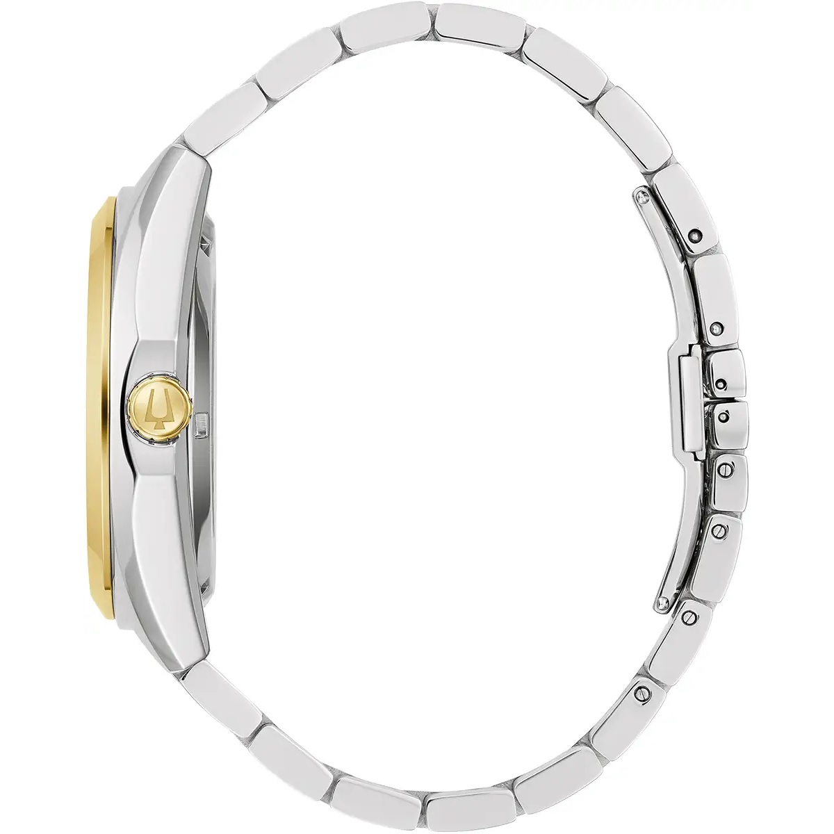 BULOVA Surveyor Open Aperture Automatic Silver Dial 42mm Two Tone Gold Stainless Steel Bracelet 98A284 - 3